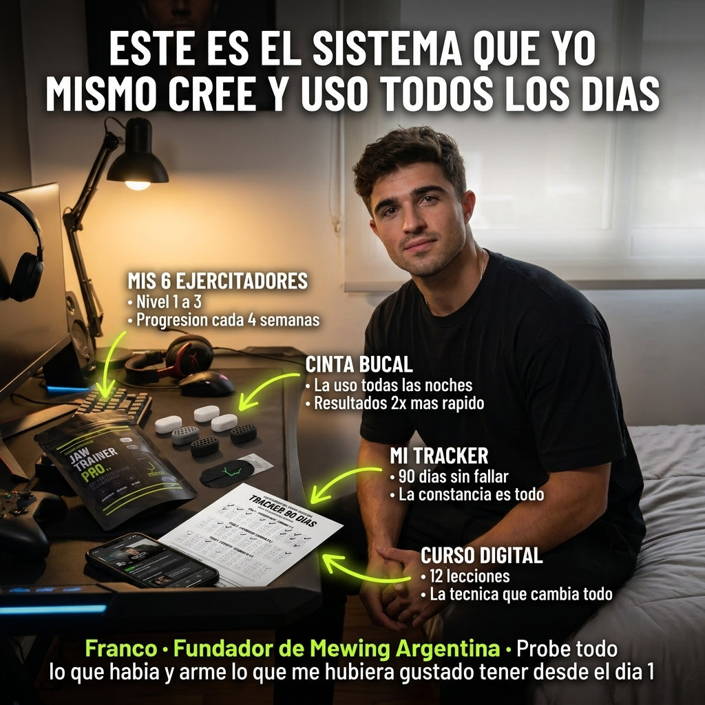 Jaw TRAINER PRO™ - Rostro defenido en 90 dias.