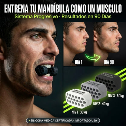 Jaw TRAINER PRO™ - Rostro defenido en 90 dias.