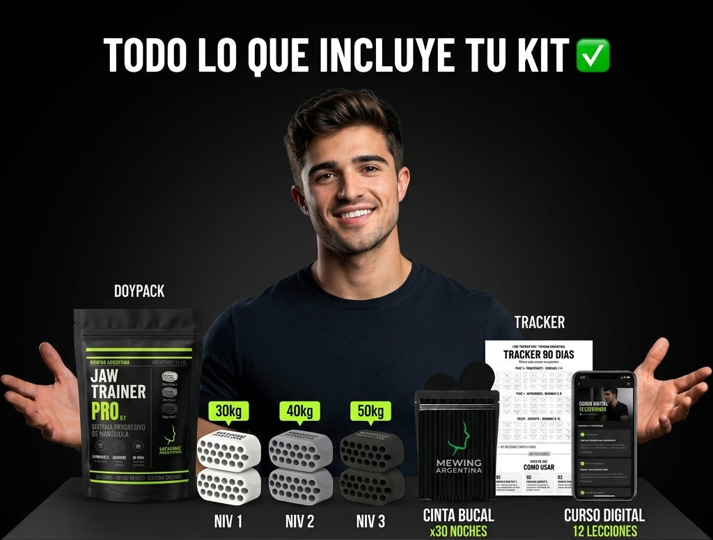 Jaw TRAINER PRO™ - Rostro defenido en 90 dias.