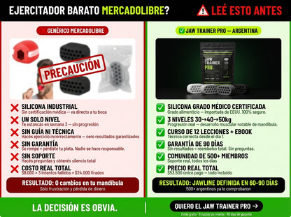 Jaw TRAINER PRO™ - Rostro defenido en 90 dias.
